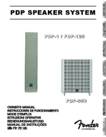 Fender PDP-1-PDP-125-PDP-S50 - Owners Manual